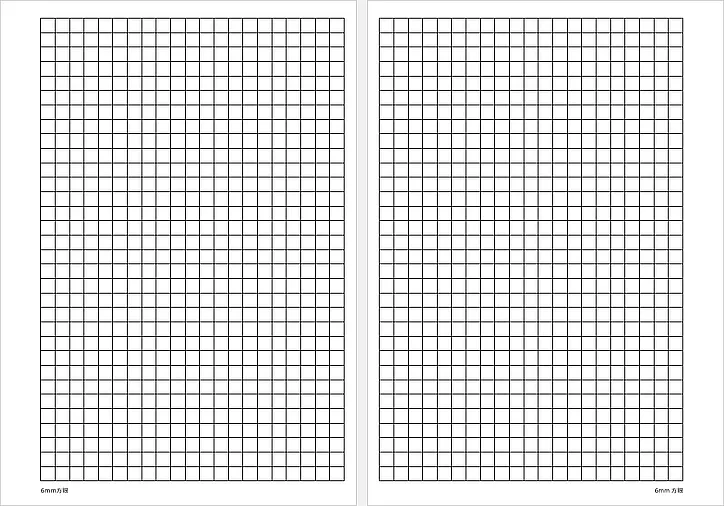 A5 リフィル 6mm方眼紙