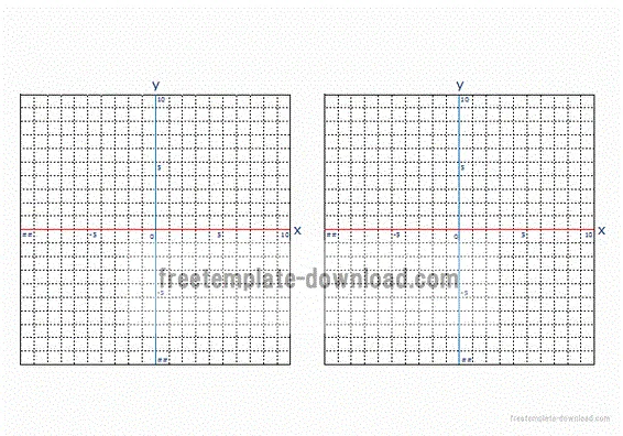 エクセルで作成した一次関数のグラフ用紙